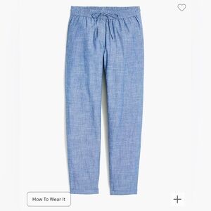 J.Crew Cotton Chambray Drawstring Pants